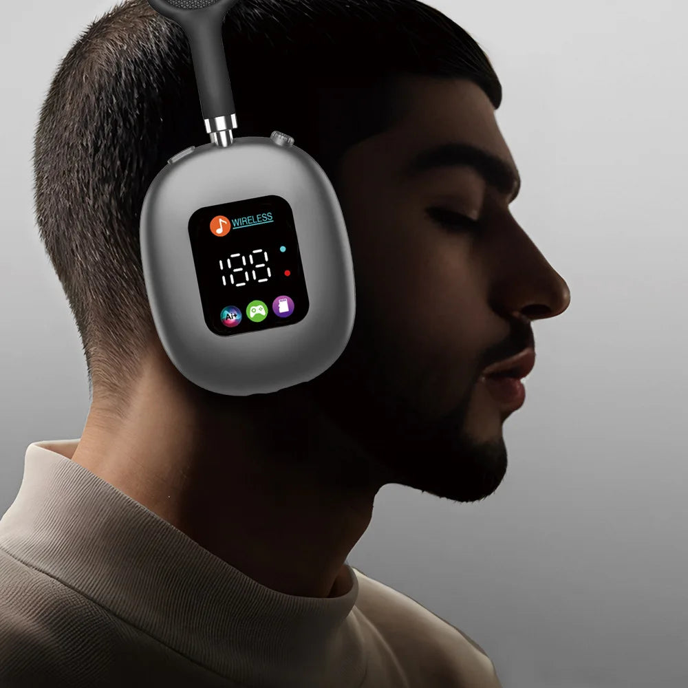 Cuffie Wireless MAX600 con Display Digitale